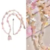 Anhänger Halsketten Little Specte Bunte Perlenkette Elegante Perlen Halsschmuck Acrylmaterial Geeignet für Direktversand