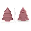 Bowls Silicone Baby Toddler Plates Christmas Tree Shape Round Edge Design Sturdy For Children Kid Toddlers