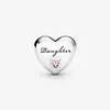 100% 925 Sterling Silver Girl's Love Charm Fit Original Bracelet à breloques européen Mode Femmes Mariage Fiançailles Jewelry276k