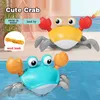 Jouets de bain Simulation inertielle crabe rampant marchera jouets éducatifs bébé bain et jouer à des jeux d'eau enfants jouets cadeaux 230923