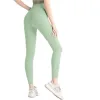 Calças ativas lu-yoga leggings esportivas femininas shorts e lã caprice roupas de fitness meninas correndo ginásio fino ajuste