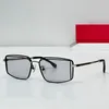 Designer-Sonnenbrille mit hochwertiger 1: 1 Reisen im Freien Aktivitäten modischer Männer Muster Rahmen Metall Rahmen Square fol061v1 Elegante Frauen