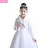 Pele feminina faux fur 41xc bege branco elegante quente faux pele xale casamento flor menina envoltório de pelúcia casaco curto acessórios de casamento de fadas 230923