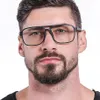 Transparent skådespel för män Kvinnor Glasögon Anti-Fatigue Computer Gelgasses Retro Optisk lins Myopia Unisex Eyewear Fashio236G