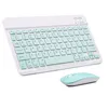 Ultra-Slim Wireless Bluetooth Keyboard and Mouse Combo Portable Keyboard Mouse Set for Apple iPad iPhone iOS 13 Tablet Phone Smartphone