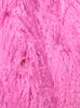 Pele feminina pele sintética nerazzurri inverno longo brilhante rosa oversized desgrenhado peludo macio fofo grosso quente casaco de pele falsa feminino lapela pista linda moda 230923