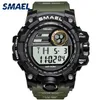 Smael Men Watches Sport Military Smael S Shock Relojes Hombre Casual LED Clock Digital armbandsur Vattentät 1545D Sport Watch A208s