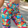 Workout-leggings Dames Fitness Sexy Sport Hoge taille Digitaal bedrukte hardloopbroek Yogabroek Gymkleding