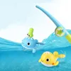 Bath Toys Baby Bath Toys Magnetic Fishing Games Clockwork Toy Pool Fun Bathtub Toys For Toddlers Kids Clockwork Whales Water Tub Toy Gifts 230923