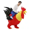 Abbigliamento etnico Gonfiabile Gallo Chook Pollo Costumi di Halloween Per le donne Vestito operato da Cosplay Gallo Gallina Costume di Natale per adulti