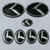 7PCSニューブラックKロゴバッジエンブレムfor Kia New Forte YD K3 2014 2015 Car Emblems 3D Sticker248D