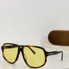 Ny modedesignpilot solglasögon 1024 klassisk acetatram enkel form modern populär stil mångsidig utomhus UV400 -skyddsglasögon