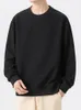 Men's Hoodies 2023 Autumn Basic Sweatshirts Men O-Neck Drop Shoulder Long Sleeve Solid Green Casual Pullover Hoody Tops Large Size 7xl 8xl
