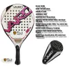 テニスラケット高品質のパデルラケットシリーズパラス3レイヤーカーボンファイバーボードパドルエヴァフェイステニスビーチラケットバッグヴァイロ360G 230923