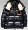 Kvinnor Down Designer Kvinnors broderade märke Standing Neck Huvjacka förtjockad värme Puffer Coat