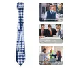 Bow Ties Blue Tie Dye Vintage Print Graphic Neck Elegant Collar For Men Women Leisure Necktie Accessories