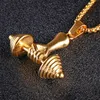 Men Necklace Fashion Fitness Sports Punk Necklace gold barbell Pendant Necklace Gift for Boy