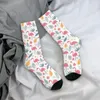 Herrensocken Kawaii süßes nahtloses Muster mit Flamingo Damen Herren Warm 3D-Druck Basketball Sport