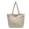 Einkaufstaschen Damen Puffer-Einkaufstasche Puffige Geldbörse für leichte Nylon-Schulterpolsterung Handtasche mit großer Kapazität