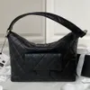 Borsa tote hobo di lusso firmata Borse a catena in pelle di vacchetta Borsa a tracolla moda donna Portafoglio Borsa a mano Plaid di grande capacità doppia scritta Colore bianco e nero due taglie