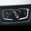 Bilstyling strålkastare Switch -knappar Dekorativ ram Cover Trim Sticker för BMW 1 2 3 4 Serie X5 X6 3GT F30 F31 F32 F34 F15 F16 238V