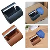 Bow Ties Travel Tie Case Cylinder Shape Box For Men Roll Drable Pu Leather Neck Portable Slitte 8.5cmx11cm