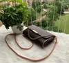 Designer väska kvinnor handväska pochette väska kvinna crossbody handväska koppling väska axel väska lady kedja väskan messenger bum väskor tygväskor hobo väska klaff brun blommor nät