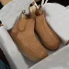 designer de neve botas ug mulheres australianas bota tasman bailey dune castanha inverno fivela pele neve meio joelho curto senhora pele de carneiro e lã integrada glies chinelo de cabelo