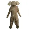 Performance Brown Elephant Mascot Costumes Halloween Cartoon personnage de personnage Suite
