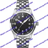 4 Modell Bestförsäljande herrklocka IW328204 328206 328202 40mm Black Dial Automatic Mechanical Men's Watch Blue Watch Silver rostfritt stålband med safirglas