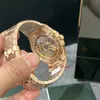 En helt ny 15500 eller svart urtavla Rose Gold Movement 4302 Automatisk vattentät modemänklocka