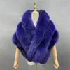 Women's Fur Faux Fur JANEFUR White Fur Shawl Wrap for Women Luxury Elegant Party Wedding Bridal Real Fur Cape 230923