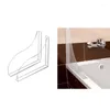 Ensemble d'accessoires de bain 2 pièces/ensemble, couvercle anti-éclaboussures de salle de bain, Protections de comptoir en acrylique transparent, livraison directe