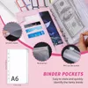 Filing Supplies 26Pcs A6 Budget Binder Cash Envelopes for Money Saving Organizer with Zipper Pockets Budget Sheets and Self-adhesive Labels 230923