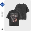 Erkek Tişörtleri Artie Wear | İlkbahar/Yaz 2023 Yeni Sıcak At Baskı Eski T-Shirt Koyu Yıkama Kısa Sleevergu8
