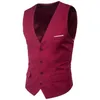 Gilet da uomo Viola Gilet da uomo 2023 Slim Fit senza maniche Gilet rosso Mens Formal Business Abito da sposa Chaleco Hombre