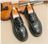 2023 Top Hommes Mocassins Designers Chaussures Habillées En Cuir Véritable Hommes Mode Bureau D'affaires Travail Formel Marque Fête Mariages Chaussure Chaussures à semelles hautes taille 38-44