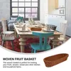 Dinnerware Sets Decor Multi-function Storage Basket Decorative Woven Plastic Kitchen Serving Holder