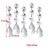 Christmas Decorations 10pcs Acrylic Crystal Drop Beads Ornaments Tree Decoration Garland Chandelier Hanging Crystals for Wedding Party 230923