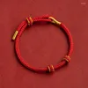 Charm Bracelets Handmade Woven Red Bracelet Semi-finished Beaded Accessories DIY For Men And Women To As Gift Their Girlfriend