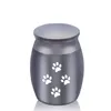30 x 40 mm Huisdieren Hond Kat Poot Crematie As Urn Aluminium Urnen Aandenken Kist Columbarium Mini Opslagtank Huisdieren Gedenktekens242w
