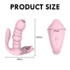 NXY Vibrators 3 in 1 Likken Zuigen Vibrator Erotisch 10 Modus Vibrerende Anale Vagina Clitoris Stimulator Wearable Orale Tong Speeltjes voor Vrouwen 230809