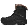 Botas Estilo Senderismo Hombres Zapatos antideslizantes resistentes al desgaste Cuero al aire libre Impermeable Cálido Viaje de montaña Shoedt5