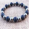 SN1098 Tredy Pyrite Men Bracelet Matte Black Onyx Bracelet Protection Natural Stone Beads Bracelet Gifts For Him296z