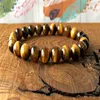 Bracelet en œil de tigre MG0339 A, pierre naturelle, anti-Stress, Yoga, poignet, perles Mala, auto-expression, 2340
