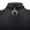 Phyanic svart goth choker halsband sammet gotisk chocker handgjorda månhängen halsband för kvinnor coola smycken tillbehör2338