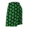 Herenshorts Board Skull Leaf Print Vintage Zwembroek Shamrock Heren Sneldrogend Sport Trendy Oversize Strand