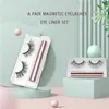 Falska ögonfransar Partihandel Ögonfransar 3-100 Par Magnetiska ögonfransar 3D Mink Fake Eyelash Magnet Eyeliner Lashes Waterproof Liquid Eyelash Makeup 230923