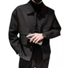 Vestes d'hommes hommes manteau à manches longues streetwear tempérament maigre simple boutonnage cargo