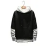 Herren Hoodies Sweatshirts Hip Hop Patchwork Punk Stil Frühling und Herbst Männer Kleidung Langarm Shirts Casual Kleidung Männlich 230923